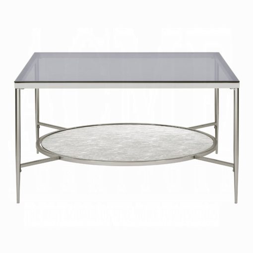 Acme Adelrik Glass & Chrome Coffee Table - Image 3