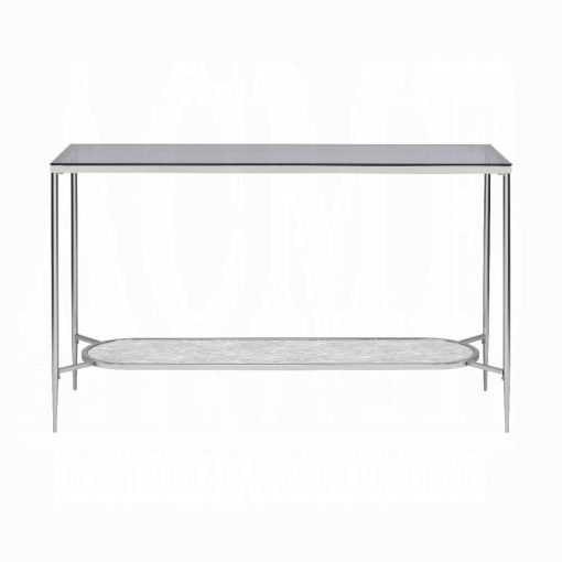 Acme Adelrik Glass & Chrome Sofa Table - Image 3