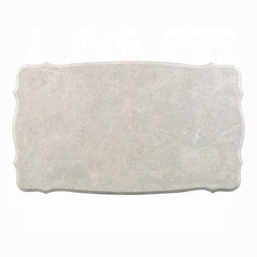Acme Benbek Fabric & Antique Oak Coffee Table - Image 4
