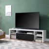 Acme Buck II White & Black High Gloss Tv Stand