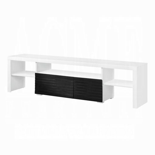 Acme Buck II White & Black High Gloss Tv Stand - Image 2