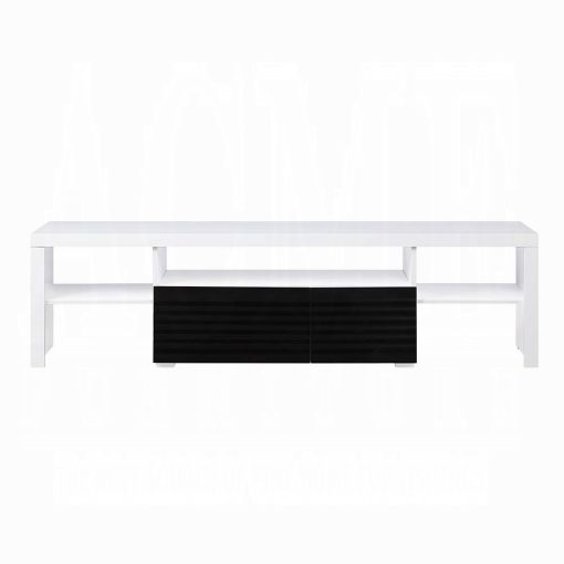 Acme Buck II White & Black High Gloss Tv Stand - Image 3