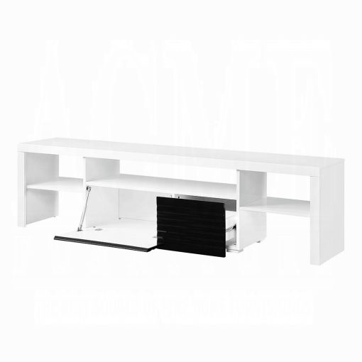 Acme Buck II White & Black High Gloss Tv Stand - Image 4