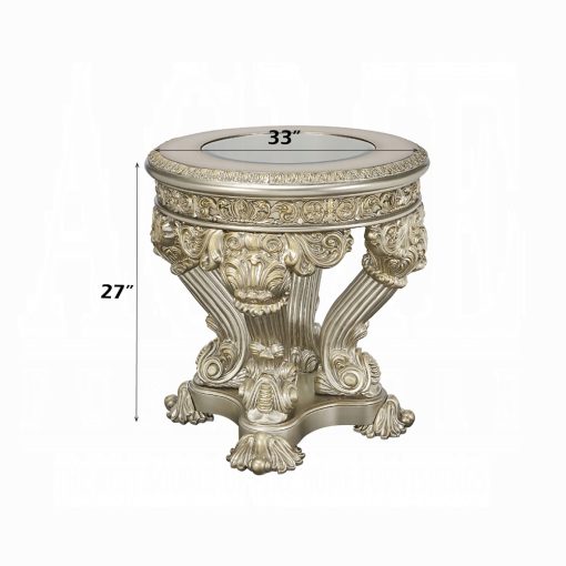 Acme Danae Champagne & Gold End Table - Image 3