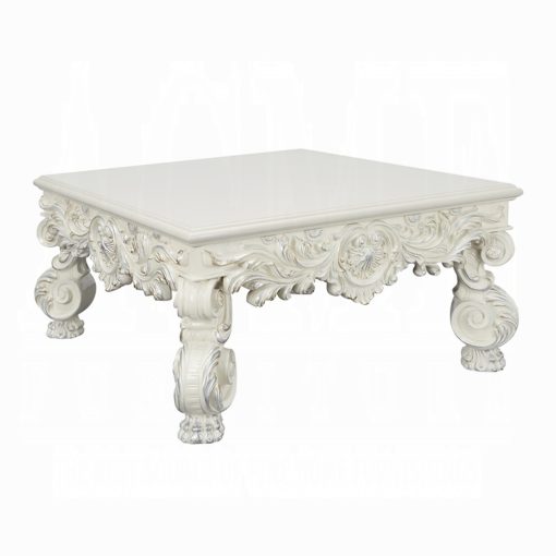 Acme Adara Antique White Coffee Table - Image 2
