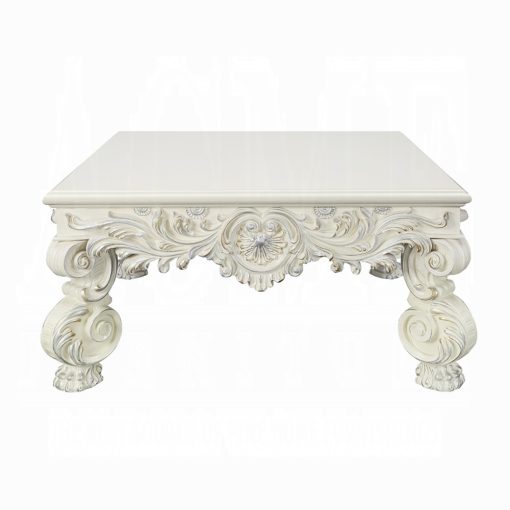 Acme Adara Antique White Coffee Table - Image 3