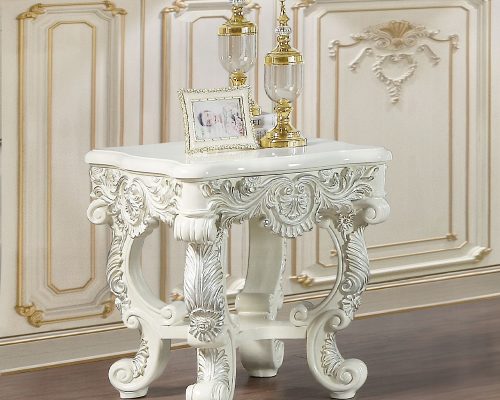 Acme Adara Antique White End Table