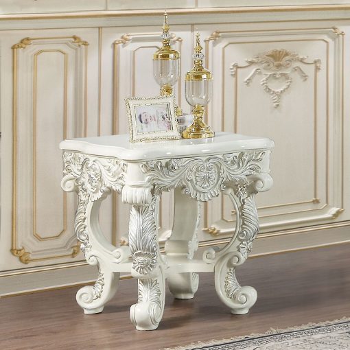 Acme Adara Antique White End Table