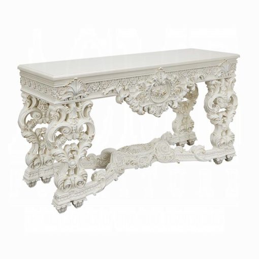 Acme Adara Antique White Sofa Table