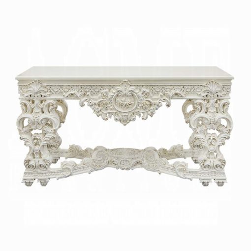 Acme Adara Antique White Sofa Table - Image 2