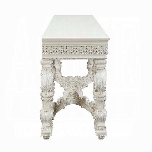 Acme Adara Antique White Sofa Table - Image 3