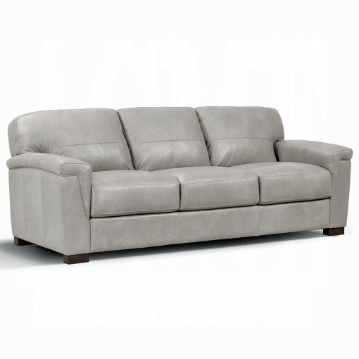 Acme Cornelia Pearl Gray Leather Sofa - Image 2