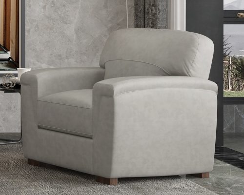 Acme Cornelia Pearl Gray Leather Chair