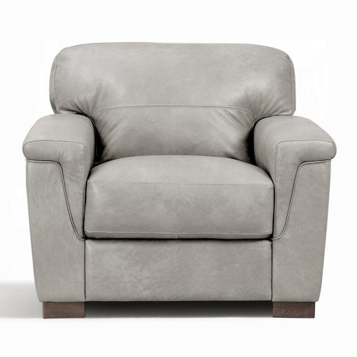Acme Cornelia Pearl Gray Leather Chair - Image 3