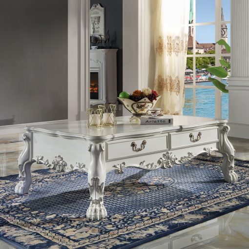 Acme Dresden Bone White Coffee Table