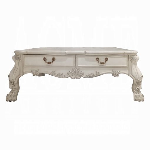 Acme Dresden Bone White Coffee Table - Image 3