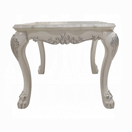 Acme Dresden Bone White End Table - Image 3