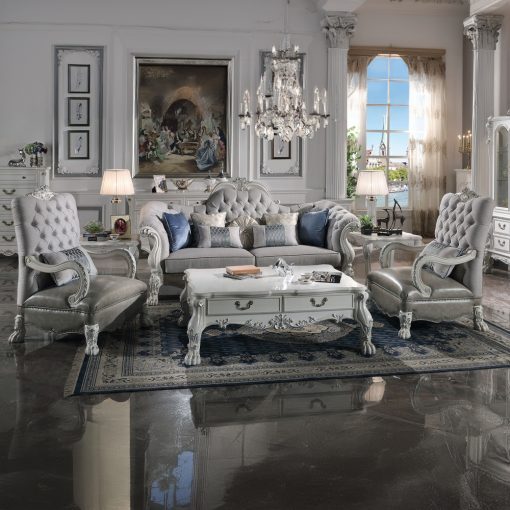 Acme Dresden Bone White End Table - Image 5