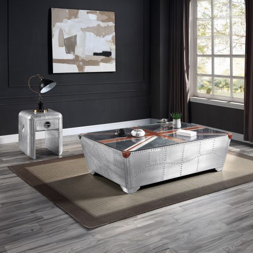 Acme Brancaster Aluminum End Table - Image 6