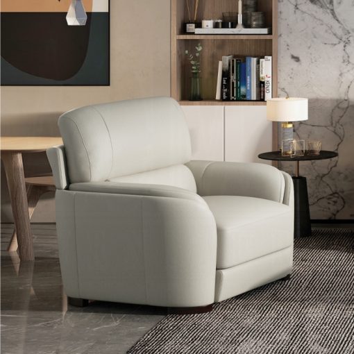 Acme Edrice Ice Gray Top Grain Leather Chair