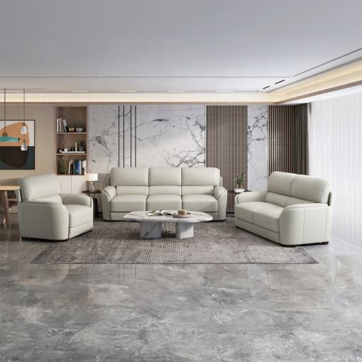 Acme Edrice Ice Gray Top Grain Leather Chair - Image 7