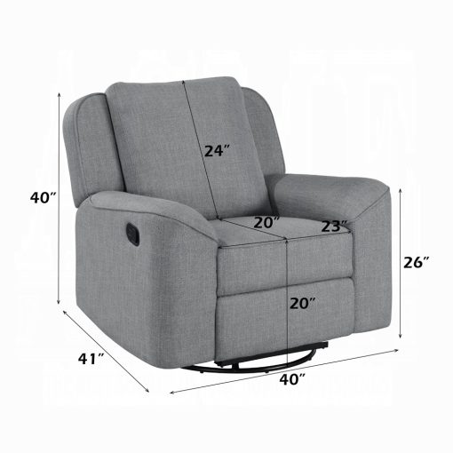 Acme Destiny Glider Recliner with Swivel - Image 9