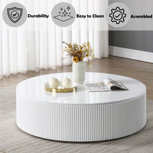Acme Dyllan White High Gloss Coffee Table - Image 4
