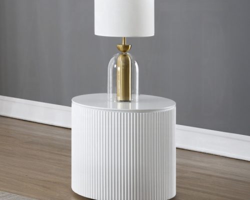 Acme Dyllan White High Gloss End Table
