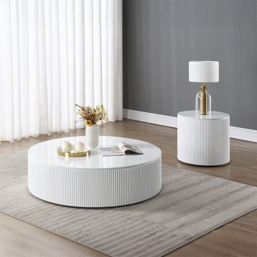 Acme Dyllan White High Gloss End Table - Image 5