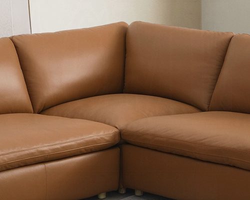 Acme Brighton Brown Top Grain Leather Modular - Wedge