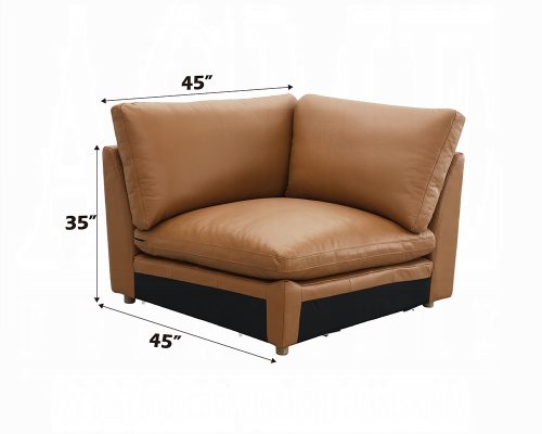 Acme Brighton Brown Top Grain Leather Modular - Wedge
