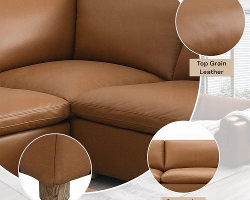 Acme Brighton Brown Top Grain Leather Modular - Wedge