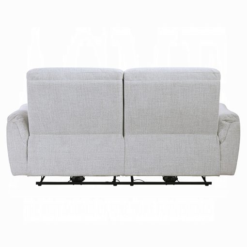 Acme Eastre Beige Chenille Power Motion Sofa with USB Port - Image 4