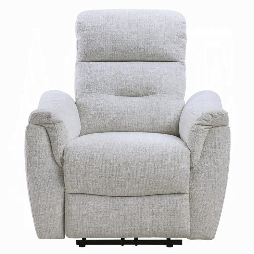 Acme Eastre Beige Chenille Power Motion Recliner with USB Port - Image 3