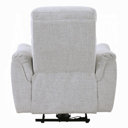 Acme Eastre Beige Chenille Power Motion Recliner with USB Port - Image 5