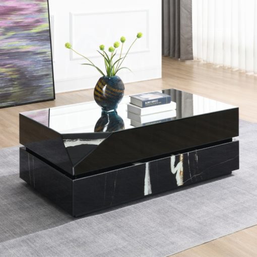 Acme Drisana Black Mirrored Coffee Table