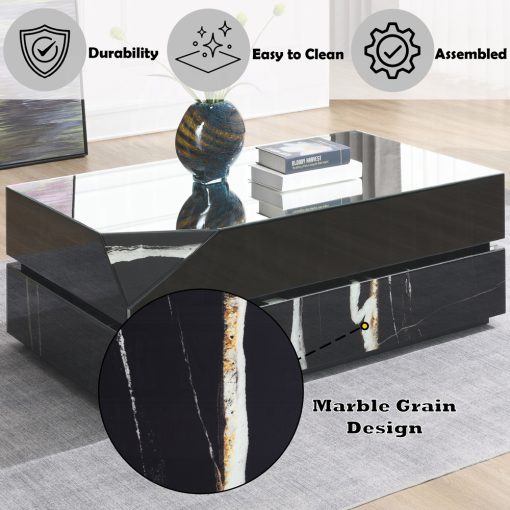 Acme Drisana Black Mirrored Coffee Table - Image 6