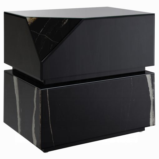 Acme Drisana Black Mirrored End Table - Image 2