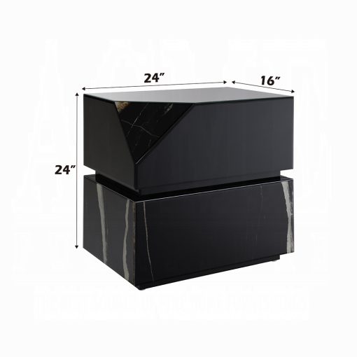 Acme Drisana Black Mirrored End Table - Image 5