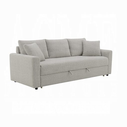 Acme Connie Gray Boucle Sofa with Sleeper - Image 2