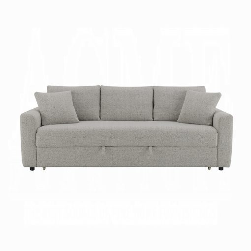 Acme Connie Gray Boucle Sofa with Sleeper - Image 3
