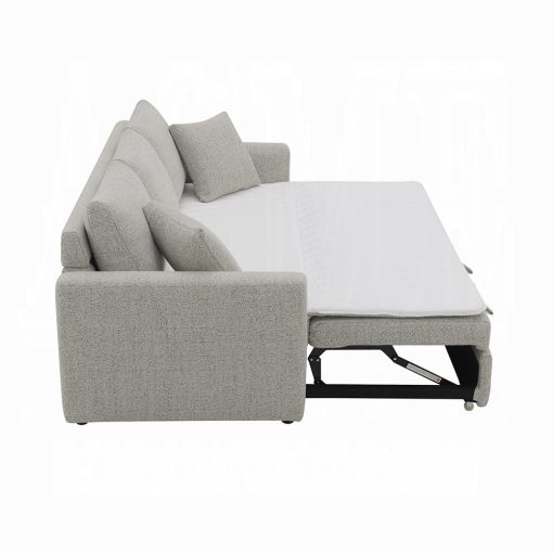 Acme Connie Gray Boucle Sofa with Sleeper - Image 6
