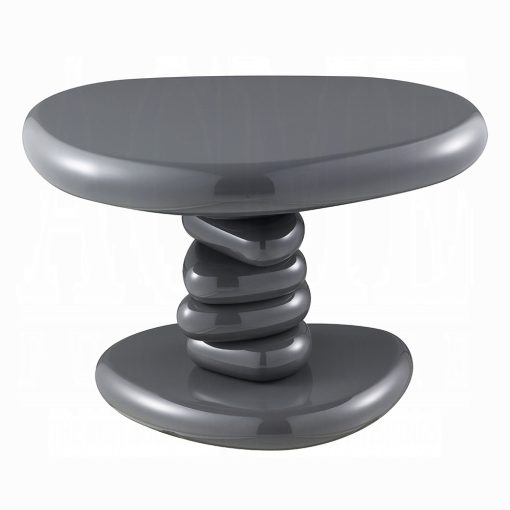 Acme Charlene Gray High Gloss End Table - Image 3