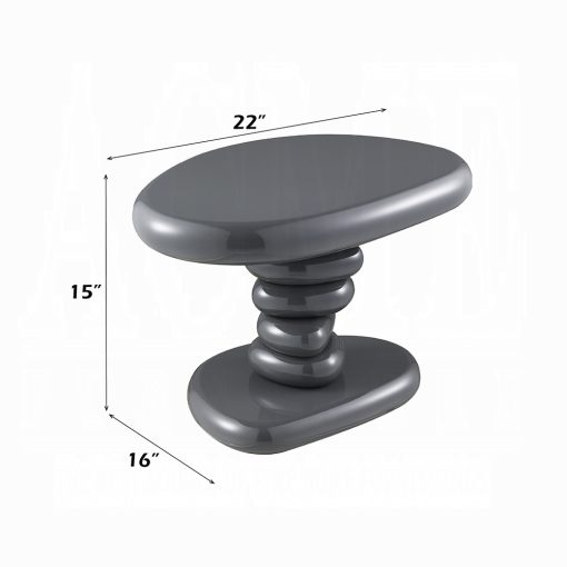 Acme Charlene Gray High Gloss End Table - Image 4