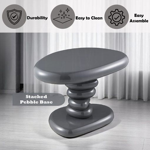 Acme Charlene Gray High Gloss End Table - Image 5