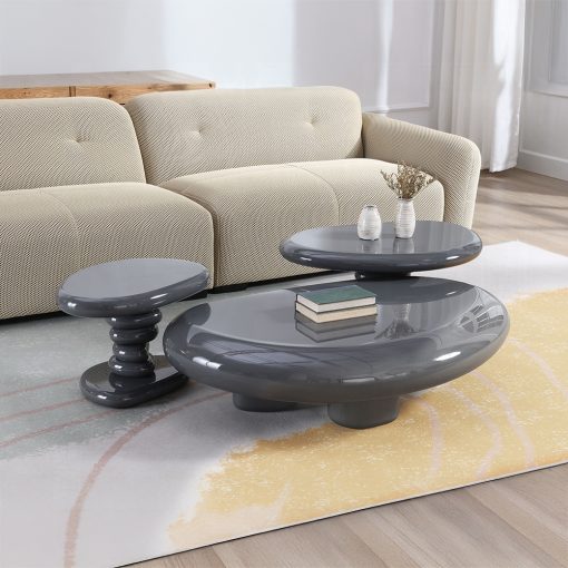 Acme Charlene Gray High Gloss End Table - Image 6