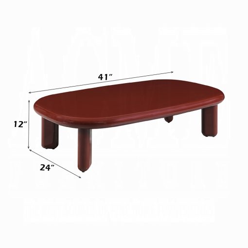 Acme Eddie Red High Gloss Coffee Table - Image 5