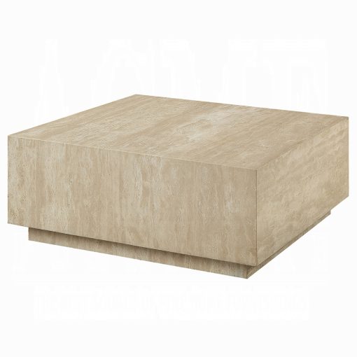 Acme Deon Beige Marble Coffee Table - Image 2