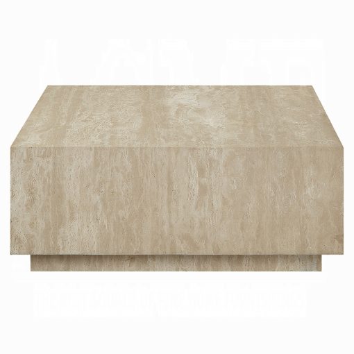Acme Deon Beige Marble Coffee Table - Image 3