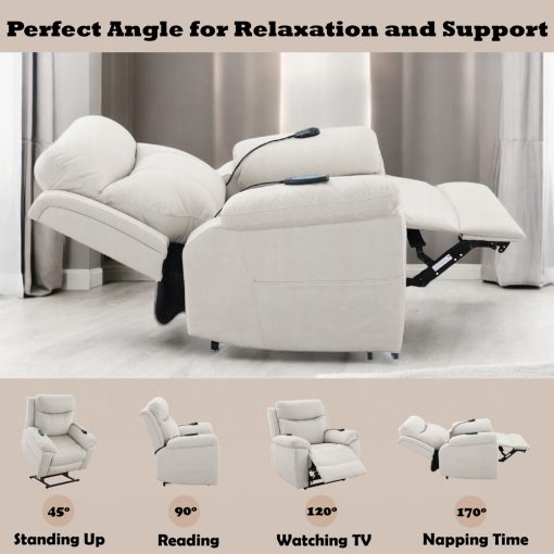 Acme Chriki Power Recliner with Lift & Heating & Massage - Image 16